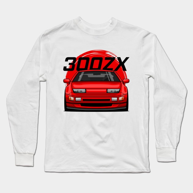 Red 300ZX Z32 Long Sleeve T-Shirt by GoldenTuners